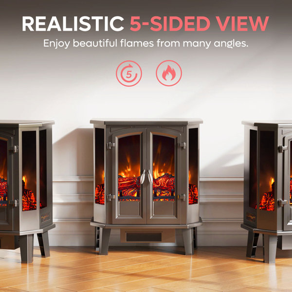 Winston Porter Maylee 25"W Infrared Electric Fireplace Heater